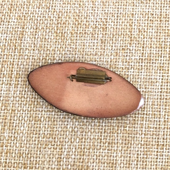 ⭐️ 5 for $25 Ceramic Mother-Of-Pearl Vintage Brooch - Picture 8 of 10